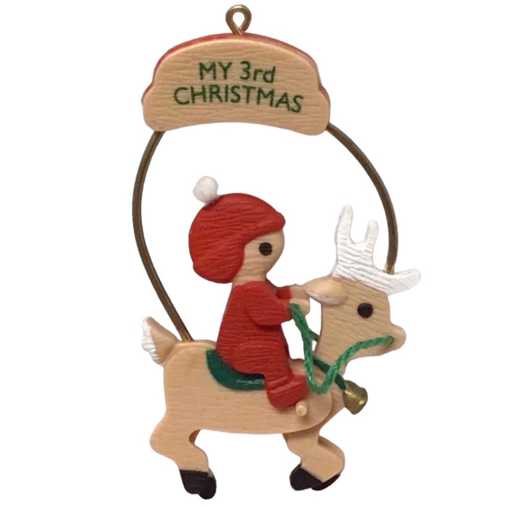Hallmark 1987 “My Third Christmas” Christmas Ornament